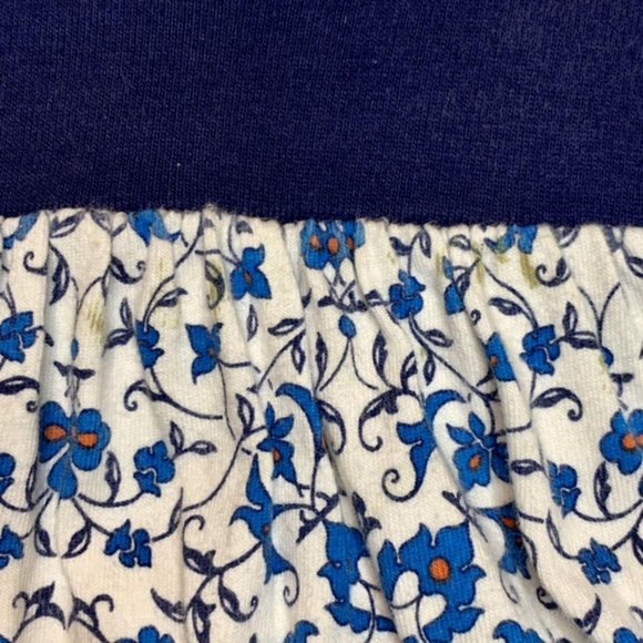 TEA COLLECTION Girls Floral Dress Set 18-24 mo L Outfit Sleeveless Bloomers Blue - Picture 6 of 7